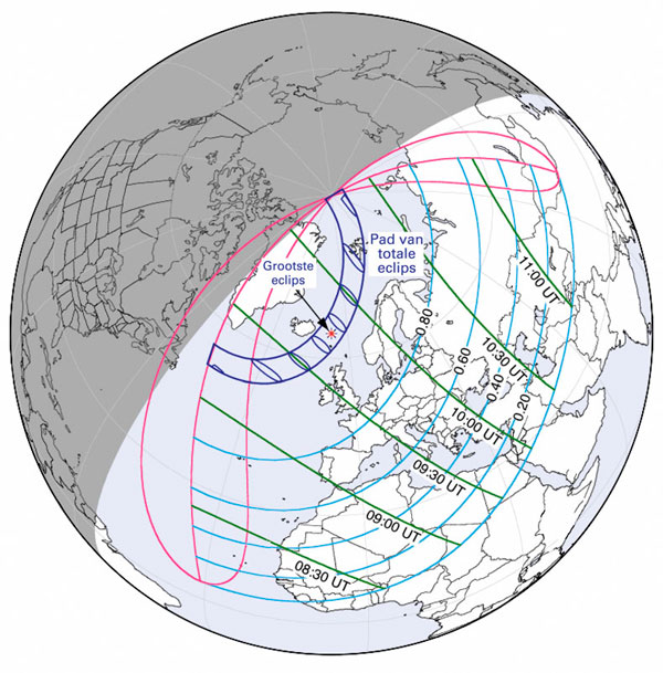 kaart eclips maart 2015