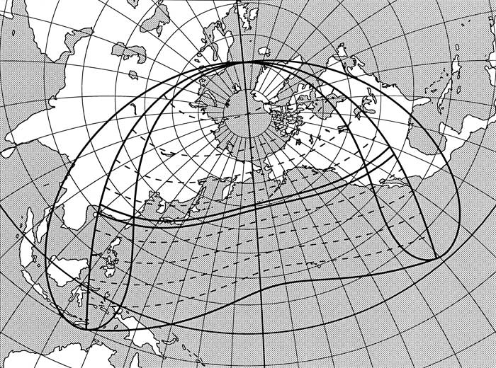 kaart ringvormige eclips mei 2012