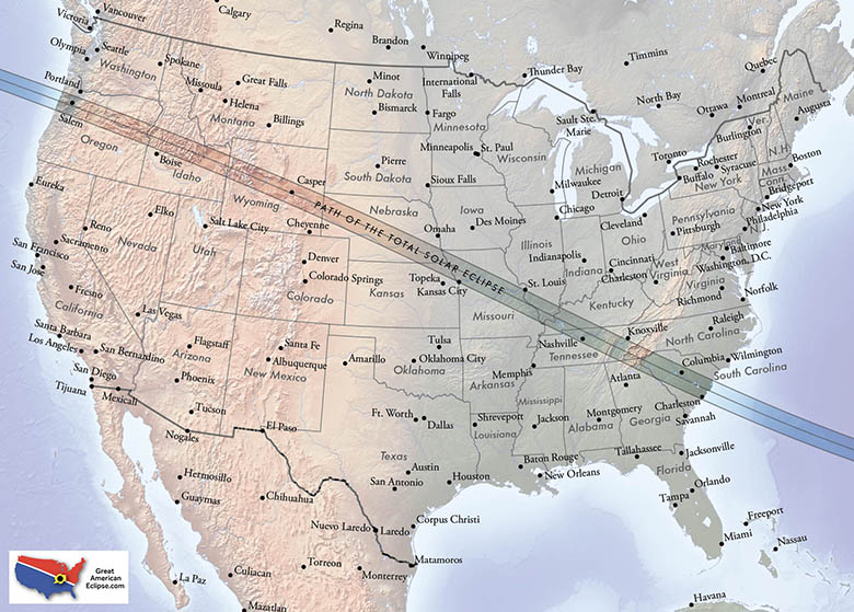 detailkaart VS eclips augustus 2017