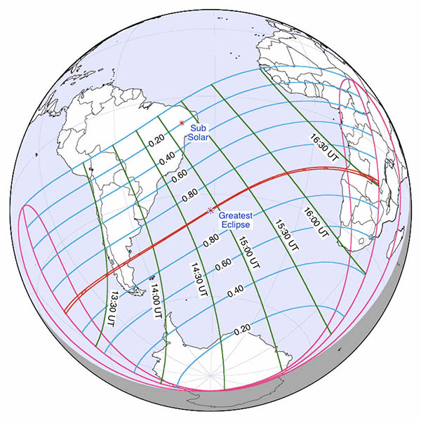 kaart eclips februari 2017